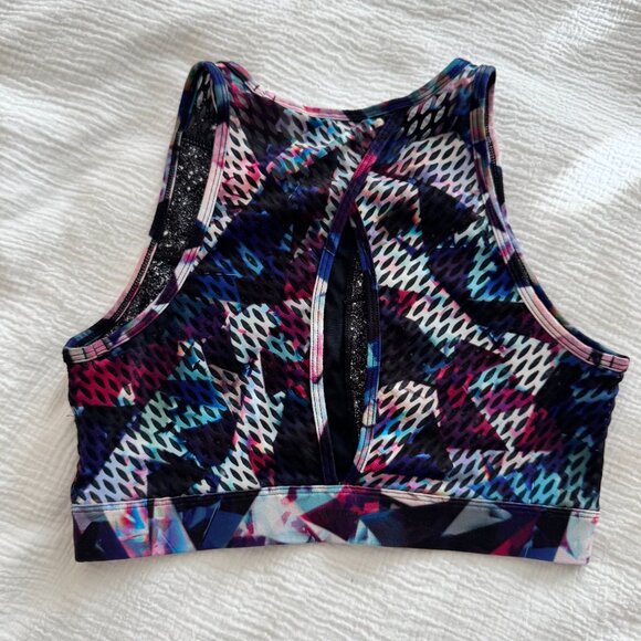 Peloton × WITH “Jewels In Space” High Neck Racerback Sports Bra | Size Large - Picture 3 of 12